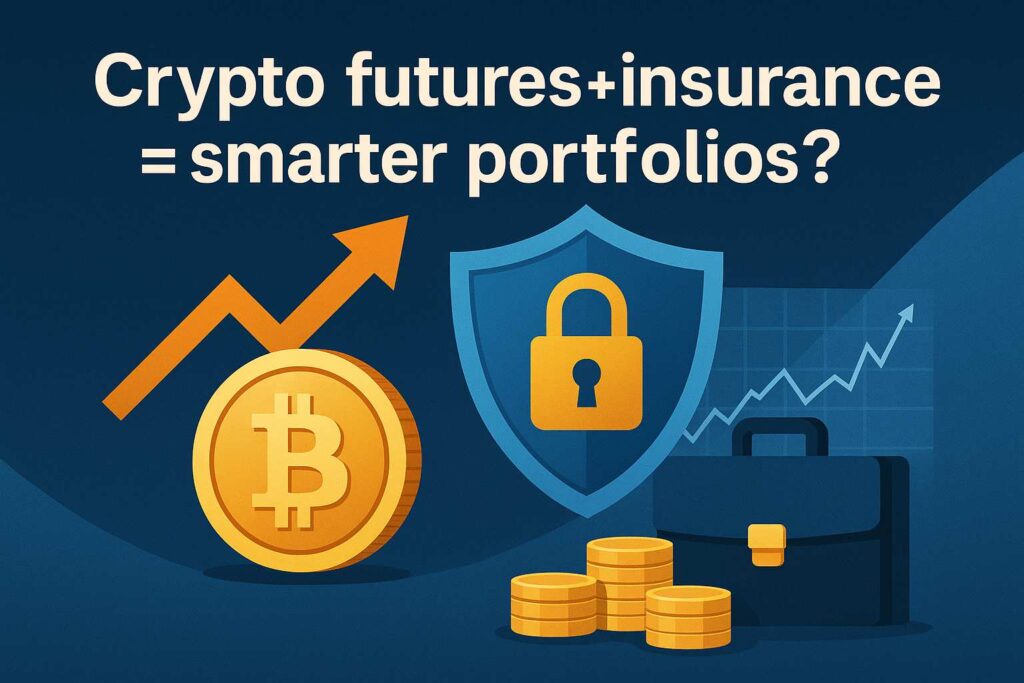 Visual of Crypto futures + insurance strategy for smarter investing