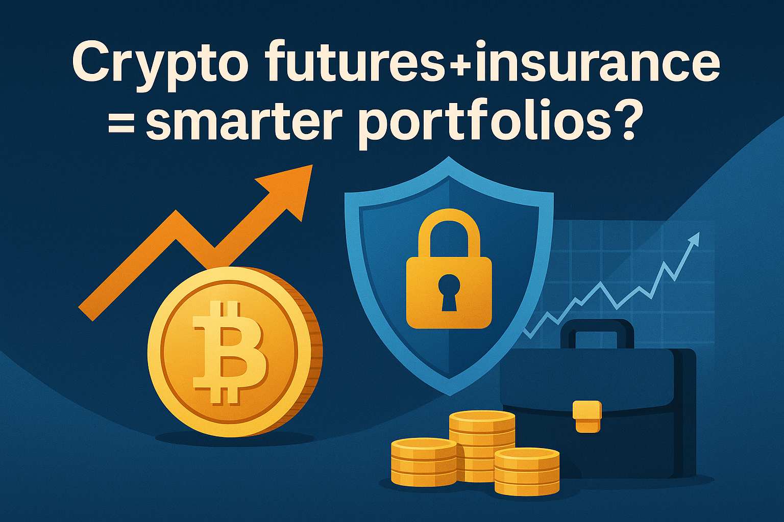 Visual of Crypto futures + insurance strategy for smarter investing